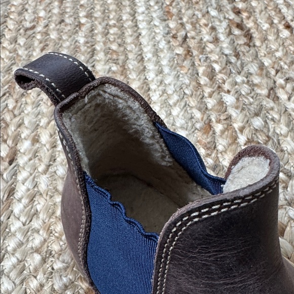 Penelope Chilvers 36 (5)Safari Boot Bootie Slip On Chelsea Lined Brown Navy Blue - Picture 2 of 11